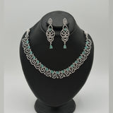 Classy American Diamond Set – Brass Crafted Elegance