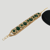 Gold Bracelet with Crystal & Pearl Detailing – Rs. 2,350