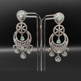 Women's Zircon Earrings – Silver & Gold Tone – Rs. 2650
