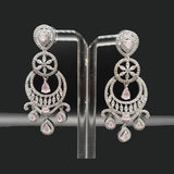 Women's Zircon Earrings – Silver & Gold Tone – Rs. 2650
