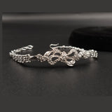 Dainty Silver Infinity Bracelet – Sparkling Crystal Charm