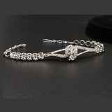 Crystal Infinity Link Bracelet – Sleek Silver Chain Design