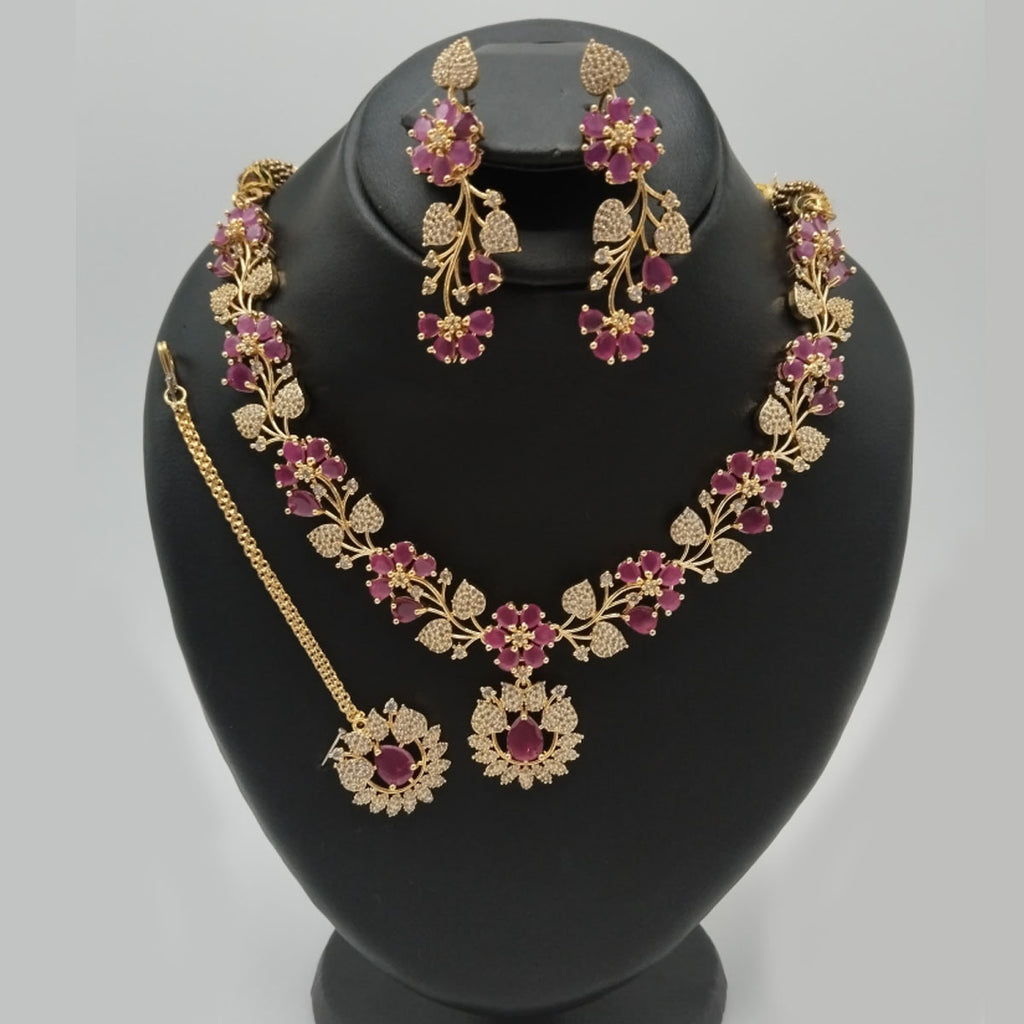 Premium Look American Diamond Set - Modern Ethnic Jewelry