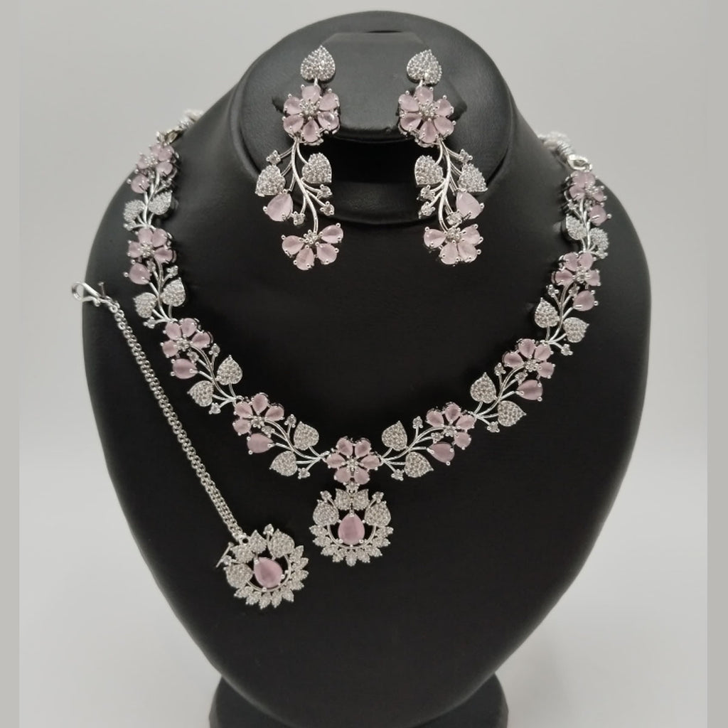 Premium Look American Diamond Set - Modern Ethnic Jewelry