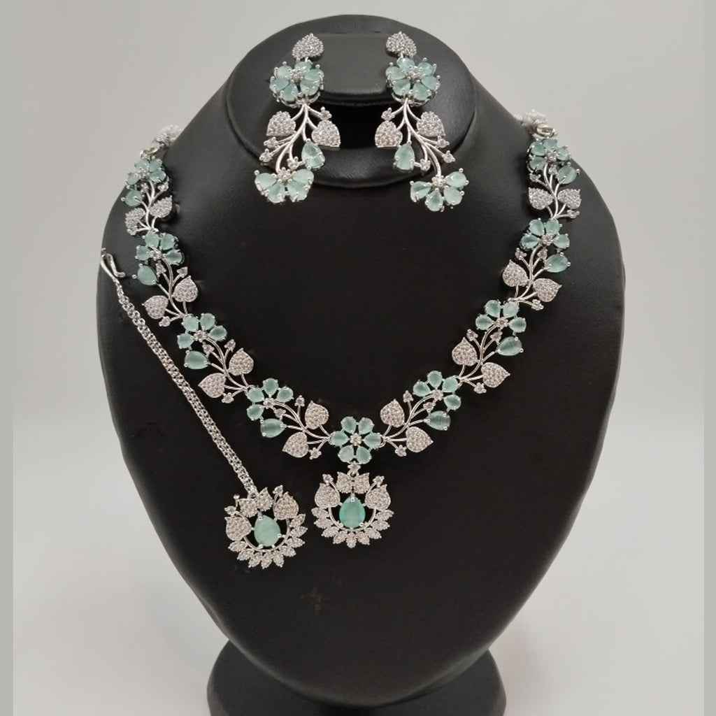 Premium Look American Diamond Set - Modern Ethnic Jewelry