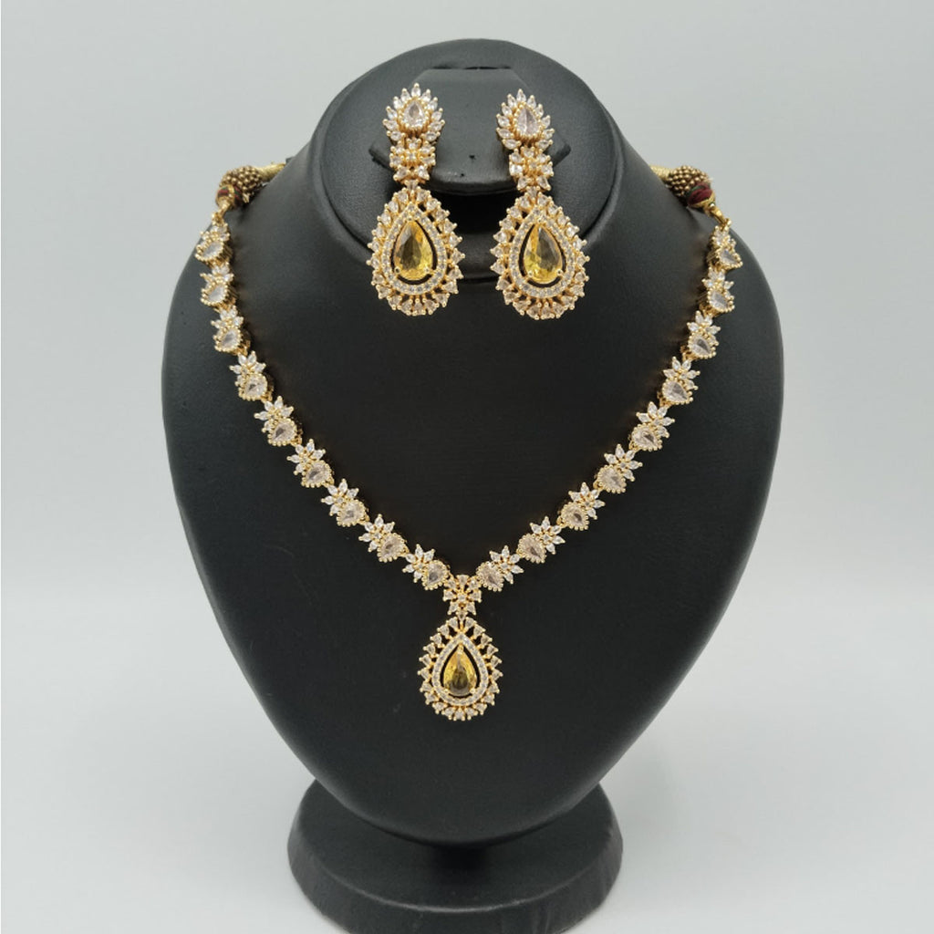 Statement American Diamond Necklace – Glamorous Party Jewelry