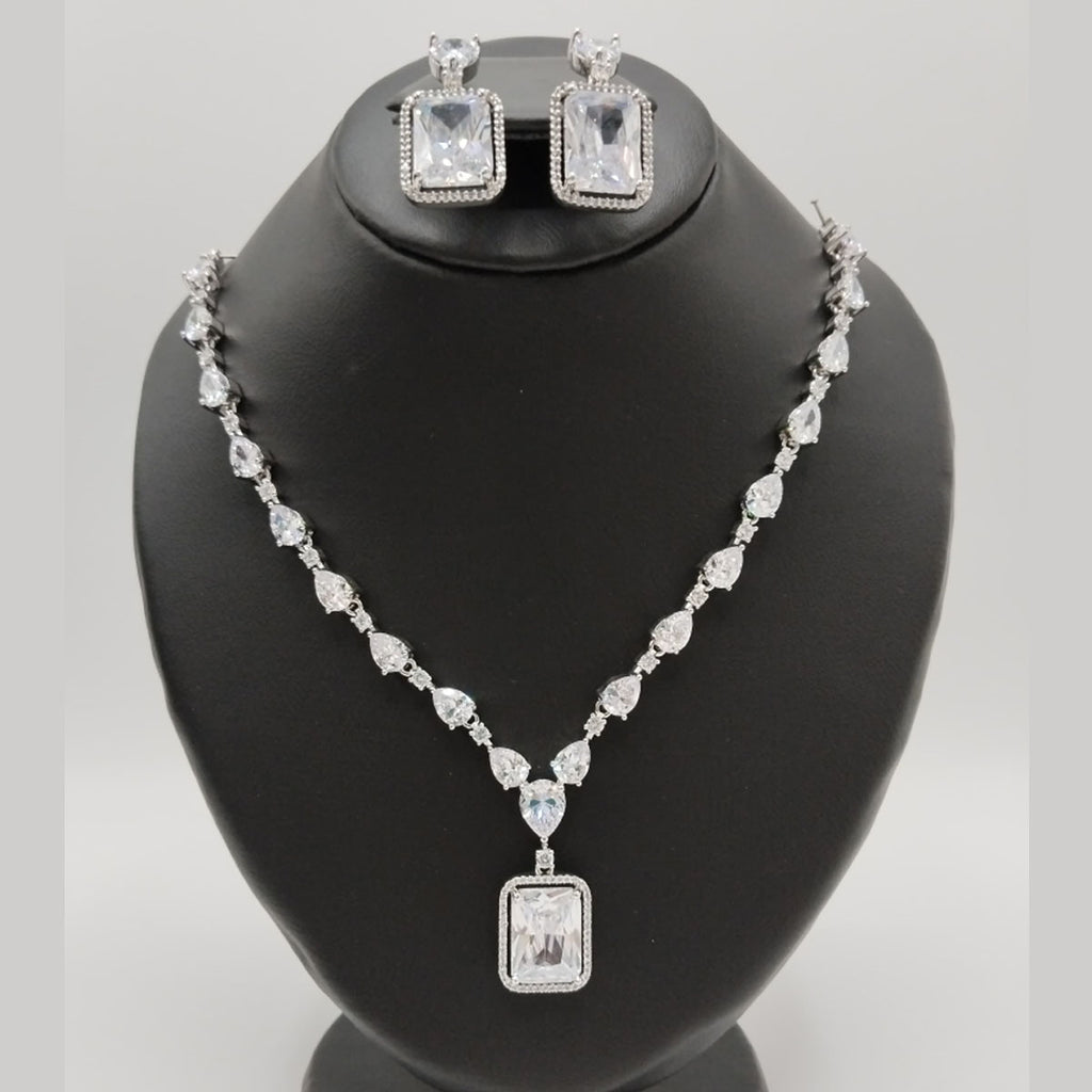 Classy American Diamond Jewelry Set – Grace for Every Outfit