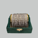 Silver-Plated American Diamond Bangles – Stylish Everyday Look