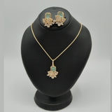 Stylish American Diamond Pendant Set – Daily & Party Wear