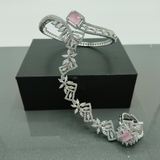 Luxury CZ Hand Harness Bracelet with Adjustable Ring – Diamond Look Bridal Haath Phool by Hafizpk