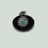 Silver Statement Cocktail Ring with CZ Burst Design – Rs. 1,750