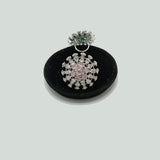 Silver Statement Cocktail Ring with CZ Burst Design – Rs. 1,750