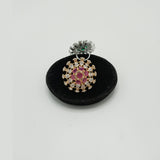 Silver Statement Cocktail Ring with CZ Burst Design – Rs. 1,750