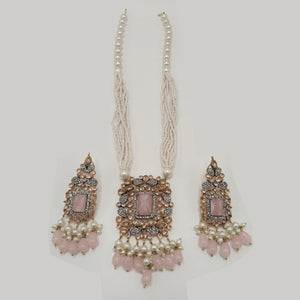 Pearl Beaded Necklace Set – Rs. 4,050
