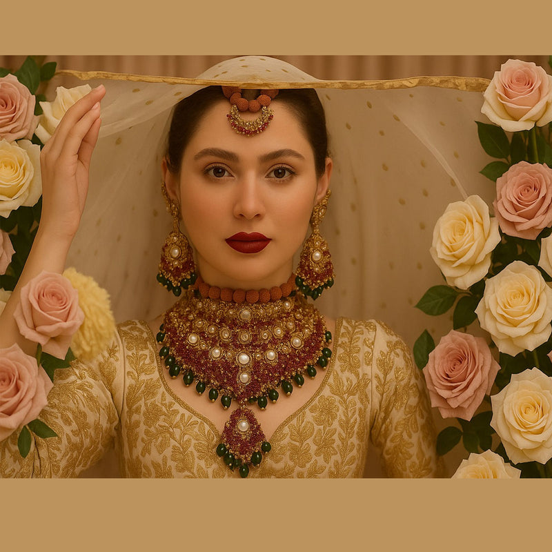 Regal Bridal Kundan & Pearls Jewelry Set – Grand Heritage Edition