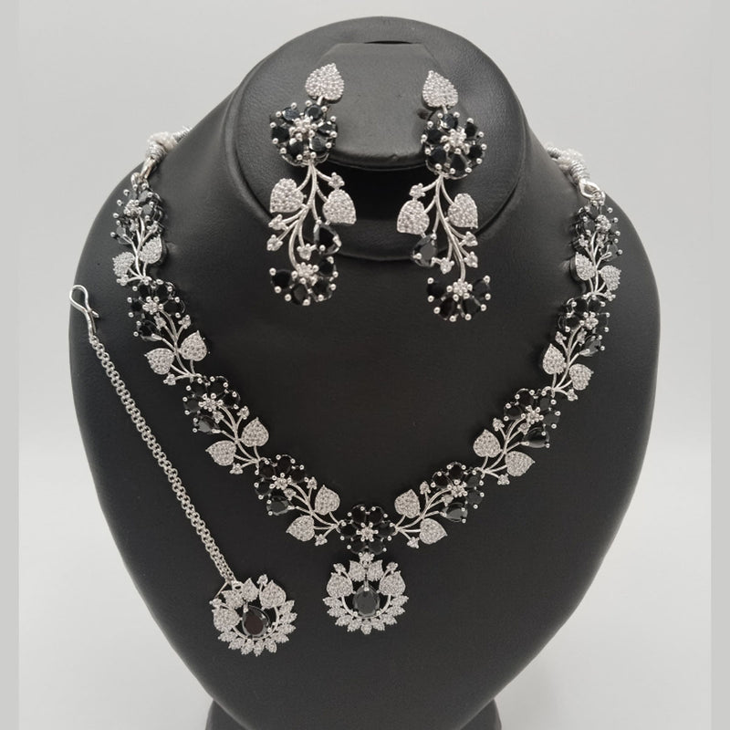 Premium Look American Diamond Set - Modern Ethnic Jewelry