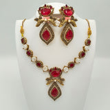 Antique Gold Plated Bridal Jewelry Set