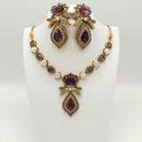 Antique Gold Plated Bridal Jewelry Set