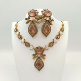 Antique Gold Plated Bridal Jewelry Set