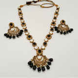 Antique Gold Bridal Jewelry Set with Pearls Beads
