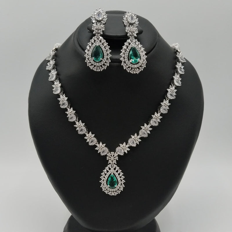 Statement American Diamond Necklace – Glamorous Party Jewelry