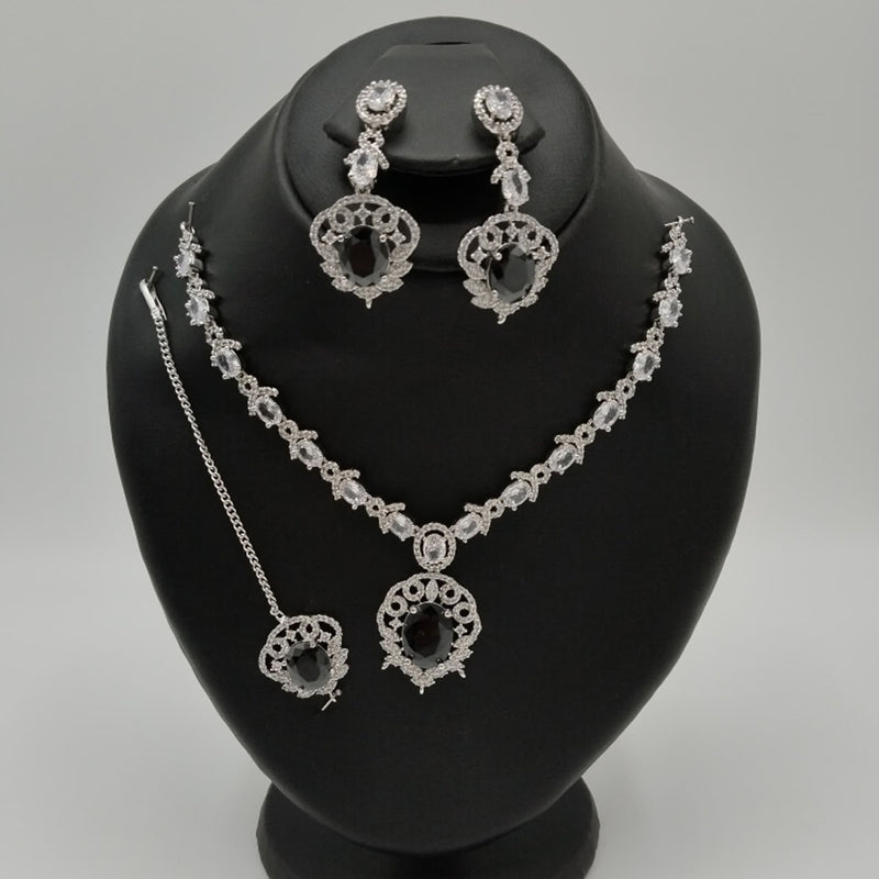 Party Wear American Diamond Jewelry Set – Stunning Shine