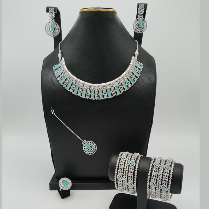 Dazzling American Diamond Necklace Set