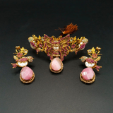 Antique Gold Victorian Bridal Choker Set | Kundan & Pearl Wedding Jewelry | Hafizpk