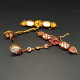 Luxury Baroque Pearl Hand-Chain Bracelet | Crystal Floral Gold-Tone Hathphool | Hafizpk