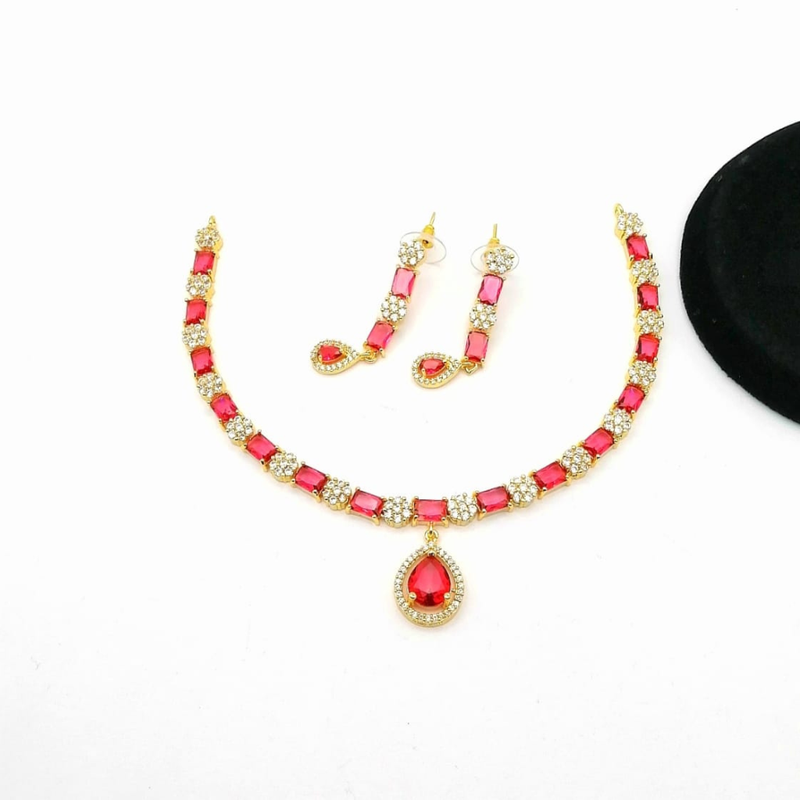 Statement CZ Crystal Down Set Earrings – Luxury Gold & Rhodium Plated Bridal Jewelry | High-End Party Earrings