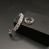 Minimalist Adjustable Bracelet and Ring Set – Gold & Silver Tone Finishes